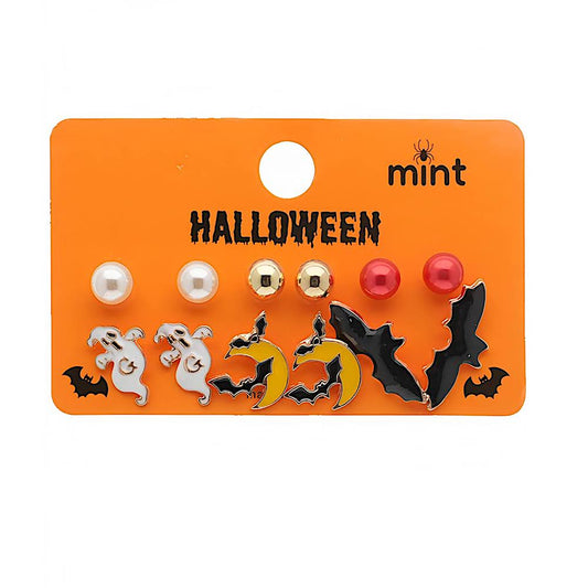 6 Pair Halloween Character Earring Set