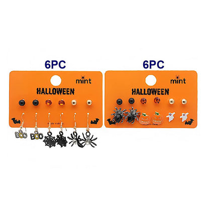 6 Pair Halloween Character Earring Set