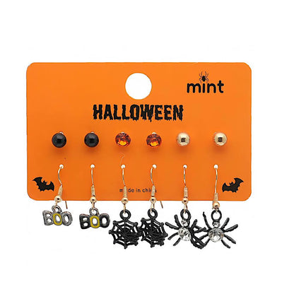 6 Pair Halloween Character Earring Set