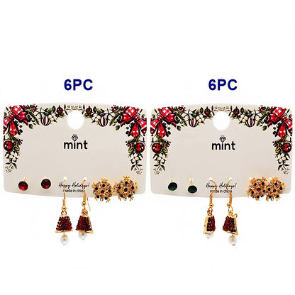 Christmas 3 Pair Assorted Earring Set