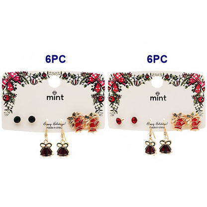 Christmas 3 Pair Assorted Earring Set