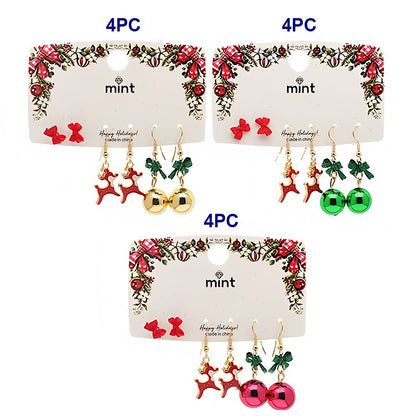 Christmas 3 Pair Assorted Earring Set
