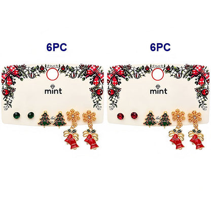 Christmas 3 Pair Assorted Earring Set