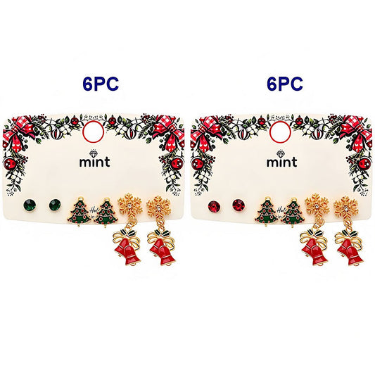 Christmas 3 Pair Assorted Earring Set