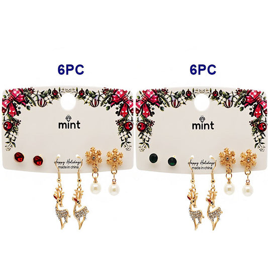 Christmas 3 Pair Assorted Earring Set