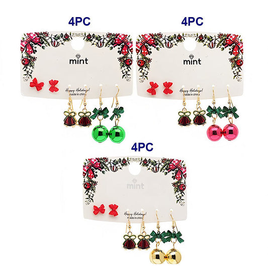 Christmas 3 Pair Assorted Earring Set