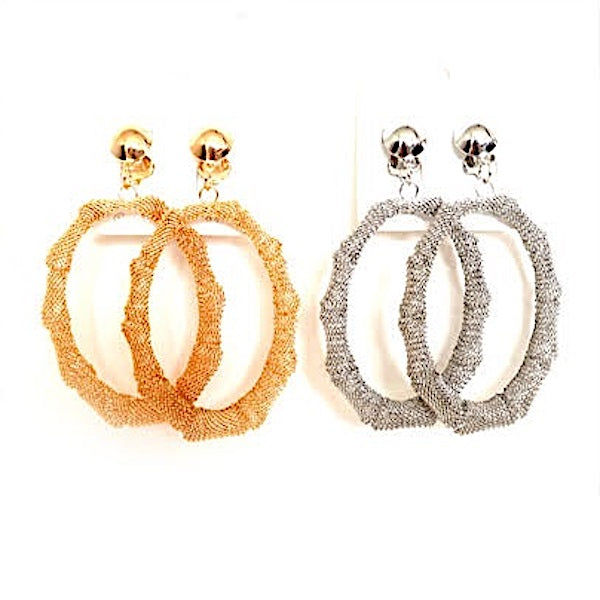 JAE21878 - Clip On Bamboo Earring