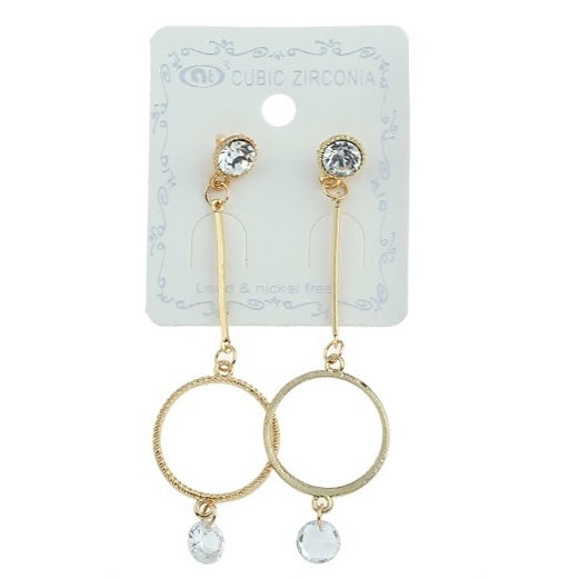 JAE22919 - Circle Drop Earring