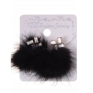 JAE23643 - Faux Fur Post Earring