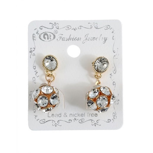 JAE24370 - Crystal Ball Earring