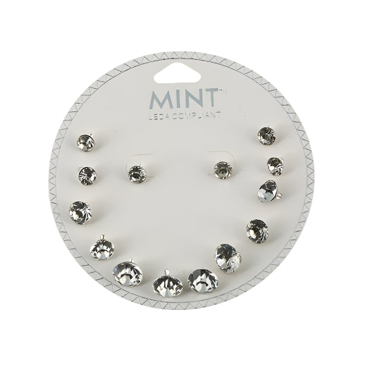 JAE25484 - 7 Pair Crystal Studs