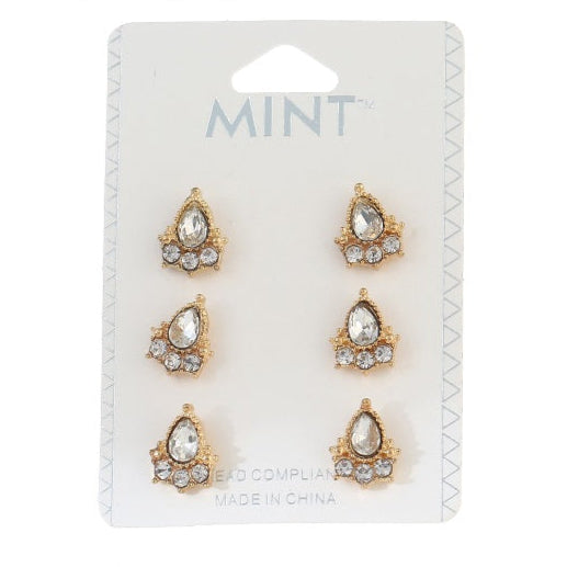 JAE26036 - 3 Pair Studs