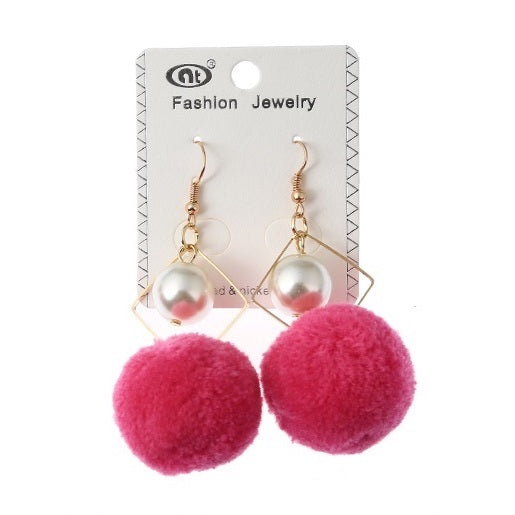 JAE26382 - Pom Pom Earring