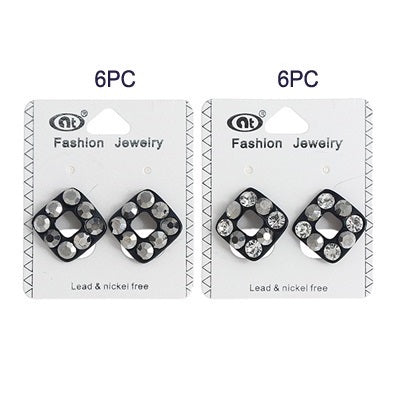 Black Square Earring