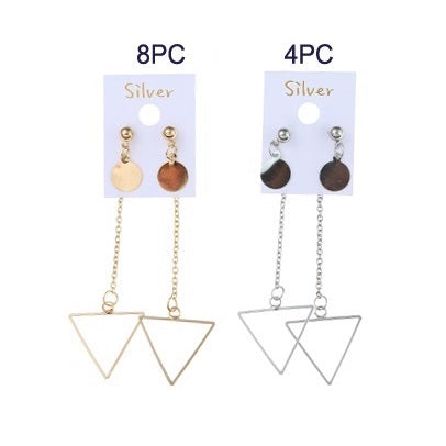 JAE27176 - Korean Style Triangle Drop Earring