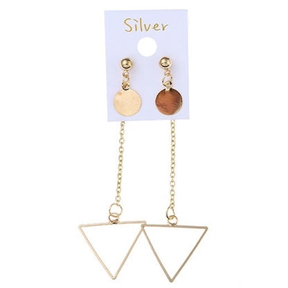 JAE27176 - Korean Style Triangle Drop Earring