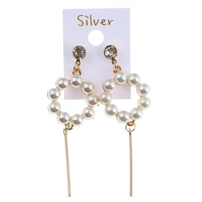 JAE27191 - Korean Style Pearl Drop Earring