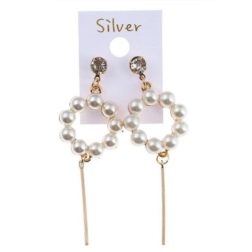 JAE27191 - Korean Style Pearl Drop Earring