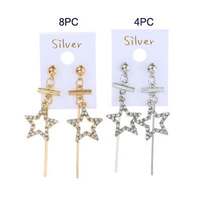JAE27218 - Korean Style Star Drop Earring