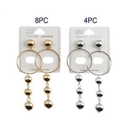JAE27637 - Korean Style Bead Drop Earring