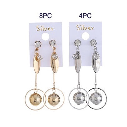 JAE28717 - Circle Bead Drop Earring