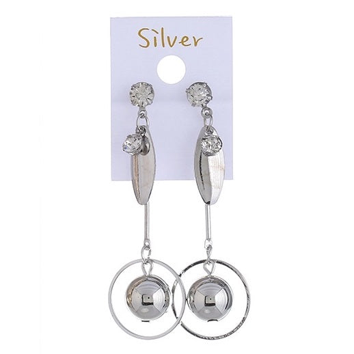 JAE28717 - Circle Bead Drop Earring