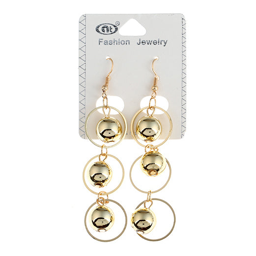 JAE28874 - Circle Bead Drop Earring