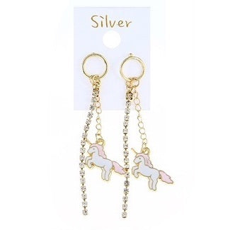 JAE29977 - Enamel Unicorn Earring