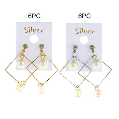 JAE29996 - Triangle Bead Drop Earring