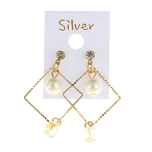 JAE29996 - Triangle Bead Drop Earring