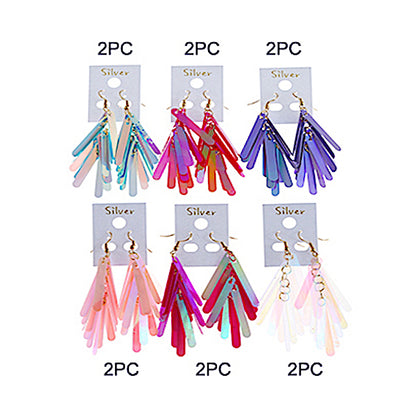 Holographic Sequin Tassel Earring