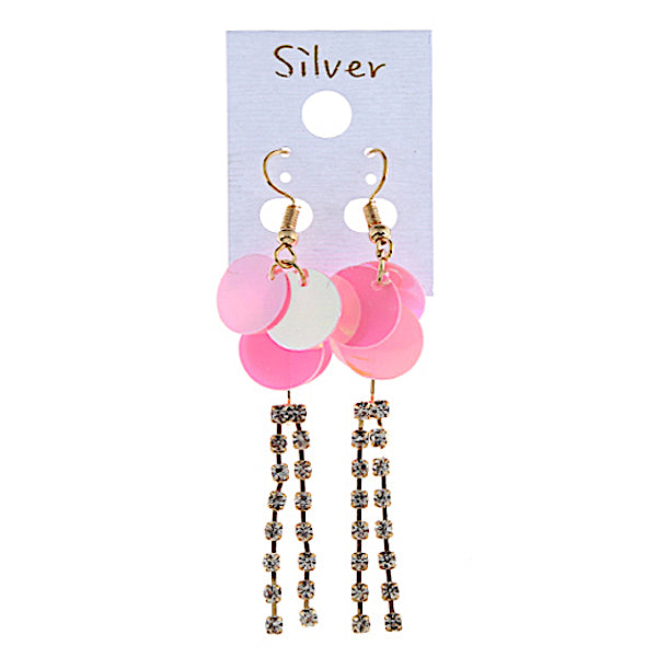 Holographic Sequin Rhinestone Earring
