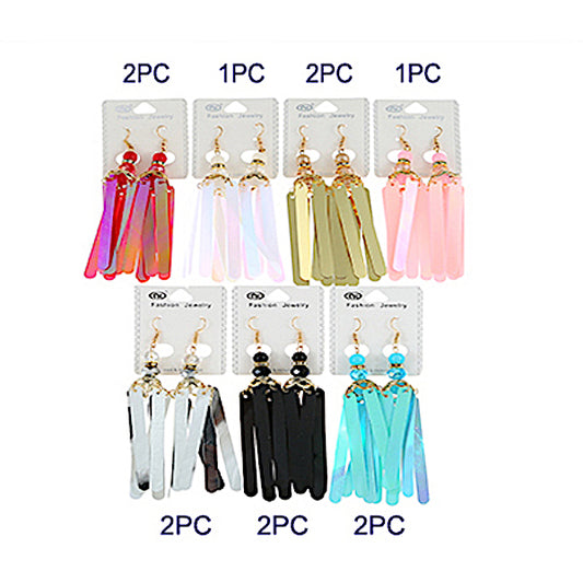 Holographic Sequin Tassel Earring