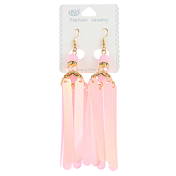 Holographic Sequin Tassel Earring