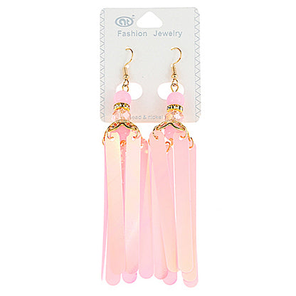 Holographic Sequin Tassel Earring