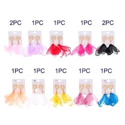 JAE35141 - Fabric Petal Earring