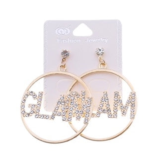 JAE35409 - Rhinestone Glam Earring