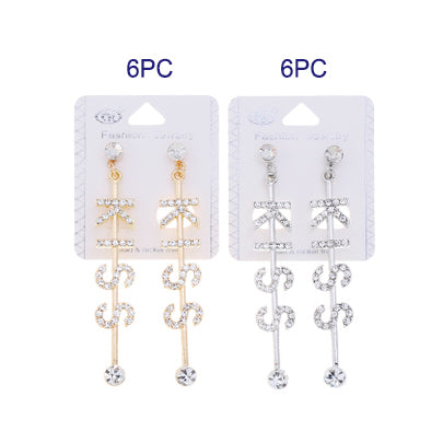 JAE35415 - Rhinestone Kiss Earring