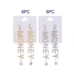 JAE35417 - Rhinestone Money Earring