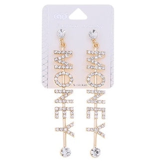 JAE35417 - Rhinestone Money Earring