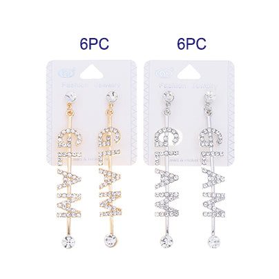 JAE35418 - Rhinestone Glam Earring