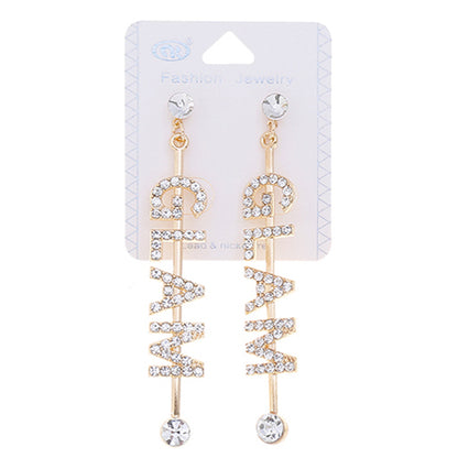 JAE35418 - Rhinestone Glam Earring