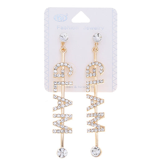 JAE35418 - Rhinestone Glam Earring
