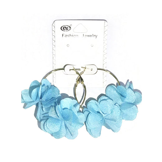 JAE35834 - Fabric Flower Earring