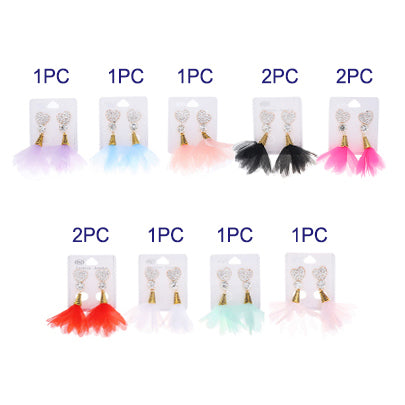 JAE35836 - Fabric Petal Earring