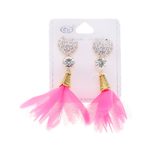 JAE35836 - Fabric Petal Earring