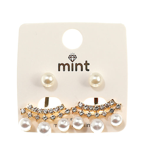 Front Back Pearl Dangle Earring