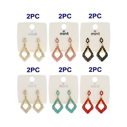 JAE43968 - Colorful Rhinestone Earring