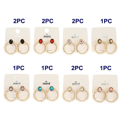 Pearl Circle Statement Earring