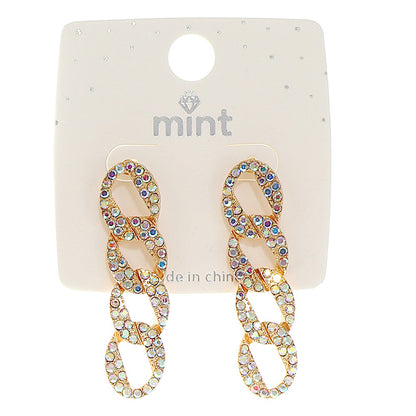 JAE45357 - Pavé Chain Link Earrings